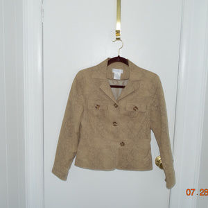 Fitted Worthington Tan Blazer, size 8P